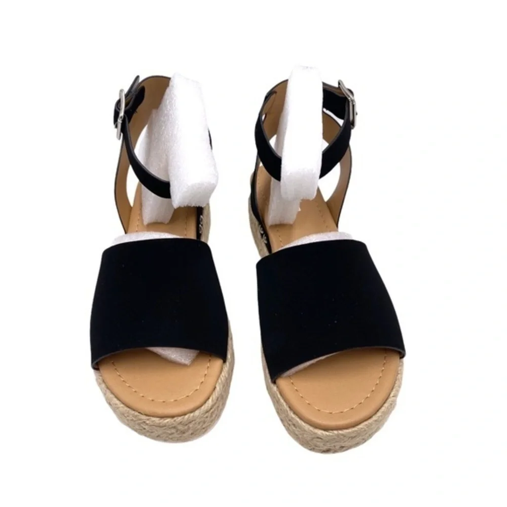 Soda Topic Women’s Open Toe Ankle Strap Espadrille Platform Sandals NIB